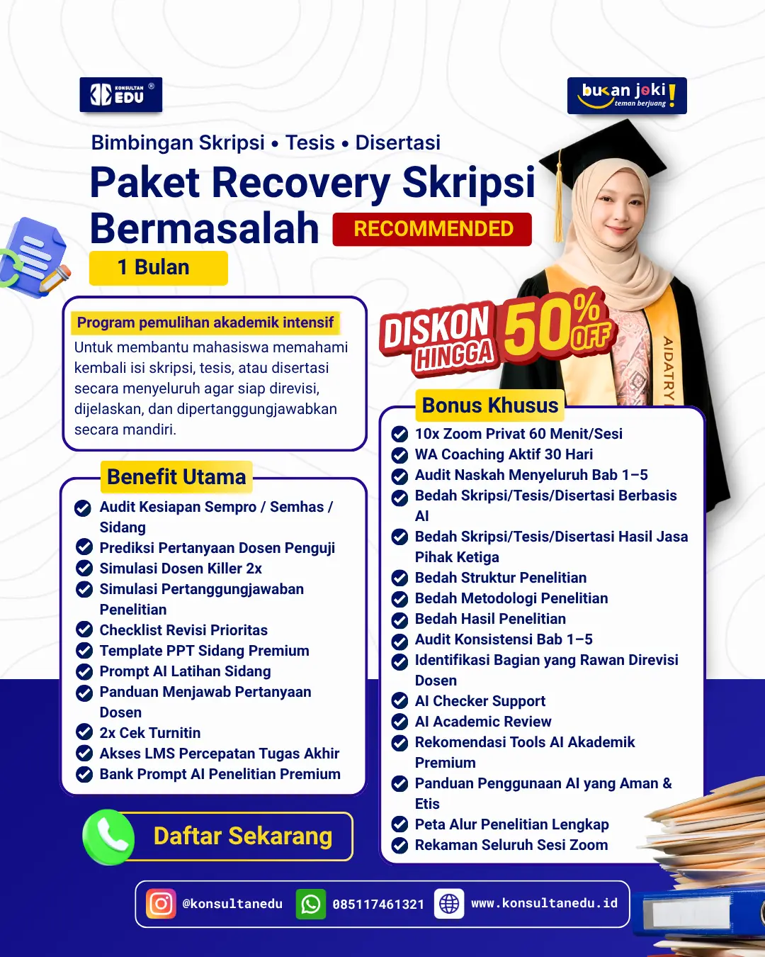 Promo Kelas Recovery Skripsi Bermasalah (1 Bulan)