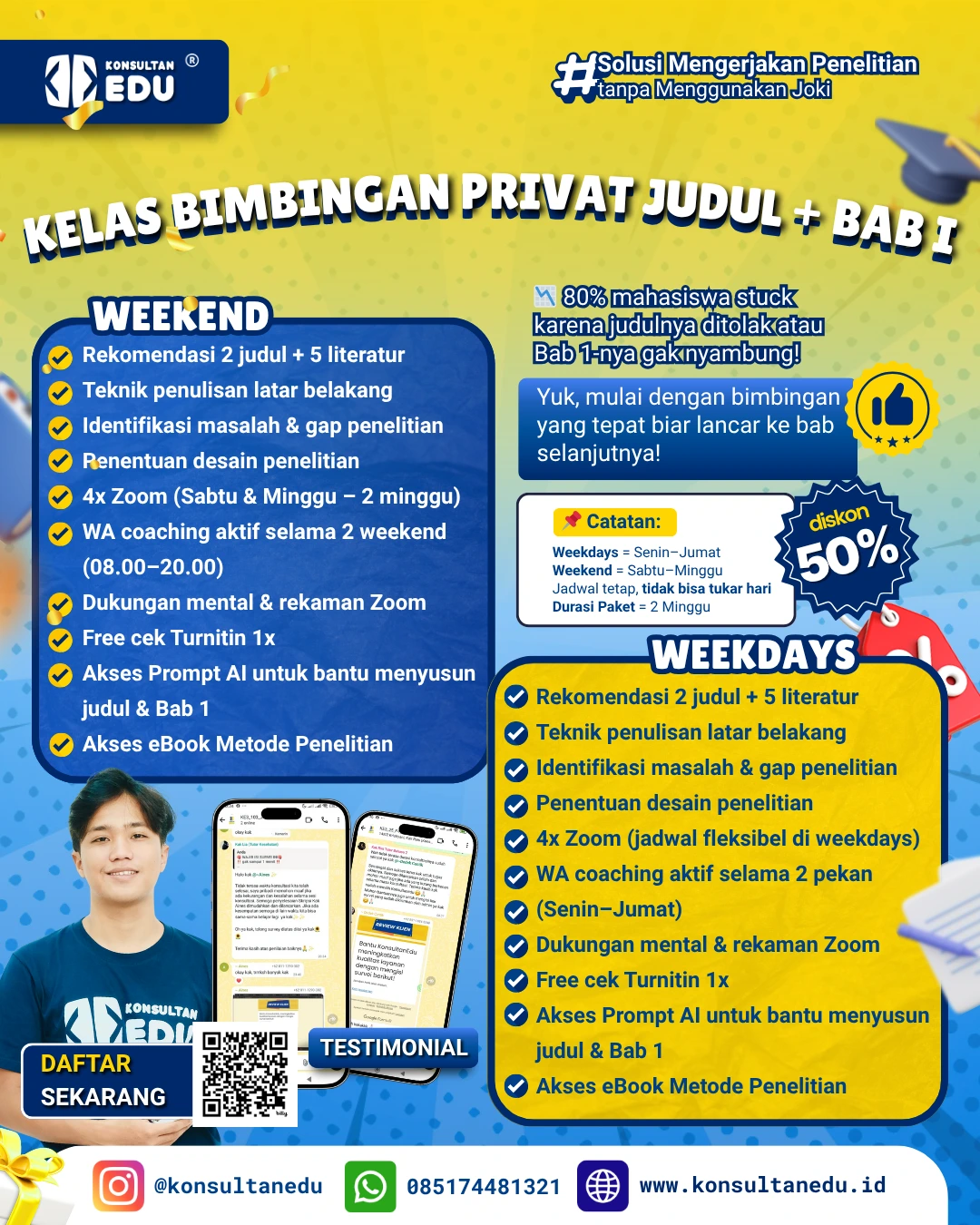 Promo Kelas Bimbingan Privat Judul + Bab I