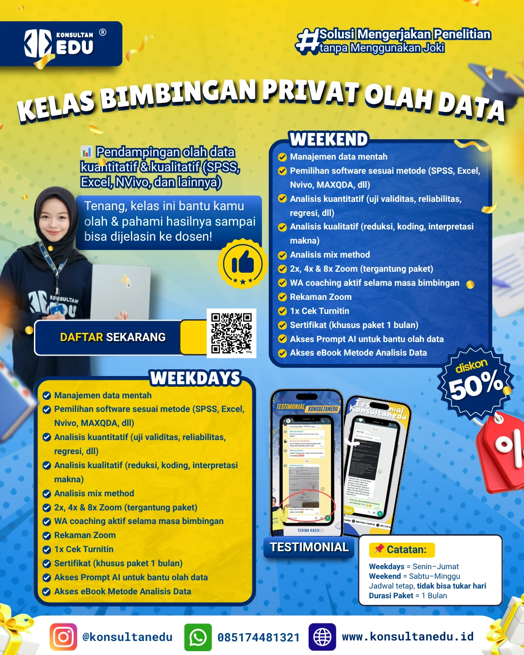 Promo Kelas Bimbingan Privat Olah Data