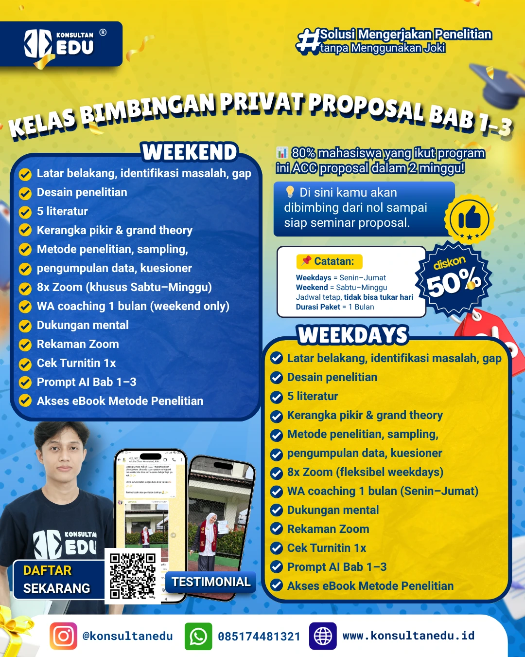 Promo Kelas Bimbingan Privat Proposal Bab 1-3