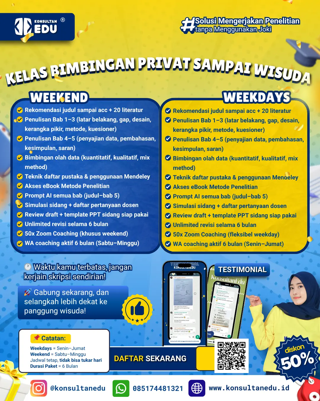 Promo Kelas Bimbingan Privat Sampai Wisuda