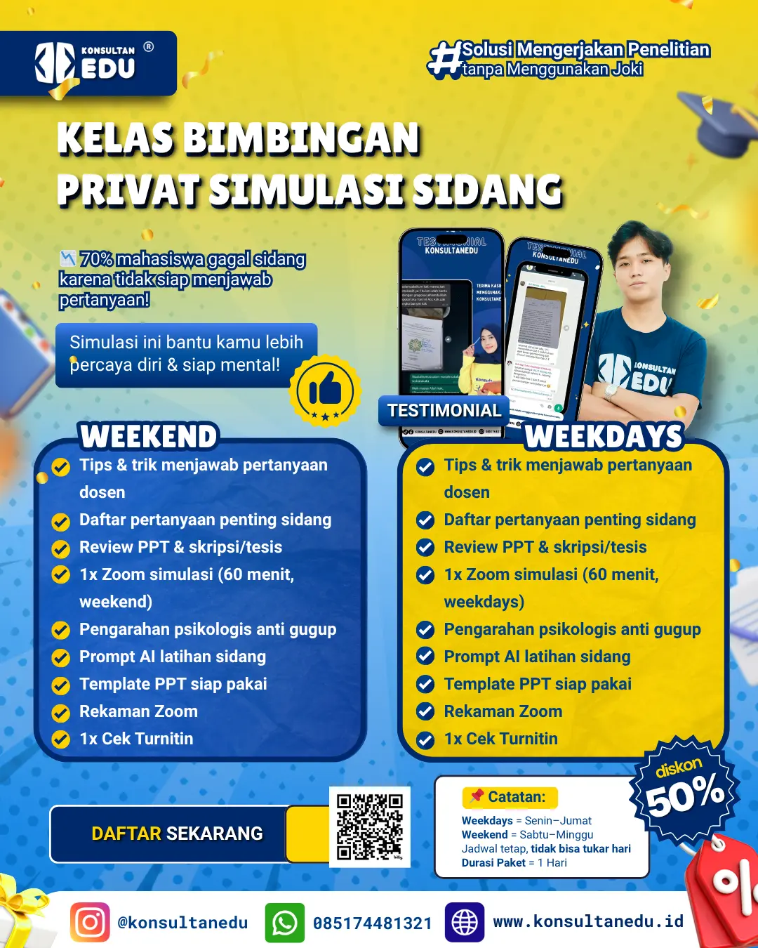 Promo Kelas Bimbingan Privat Simulasi Sidang