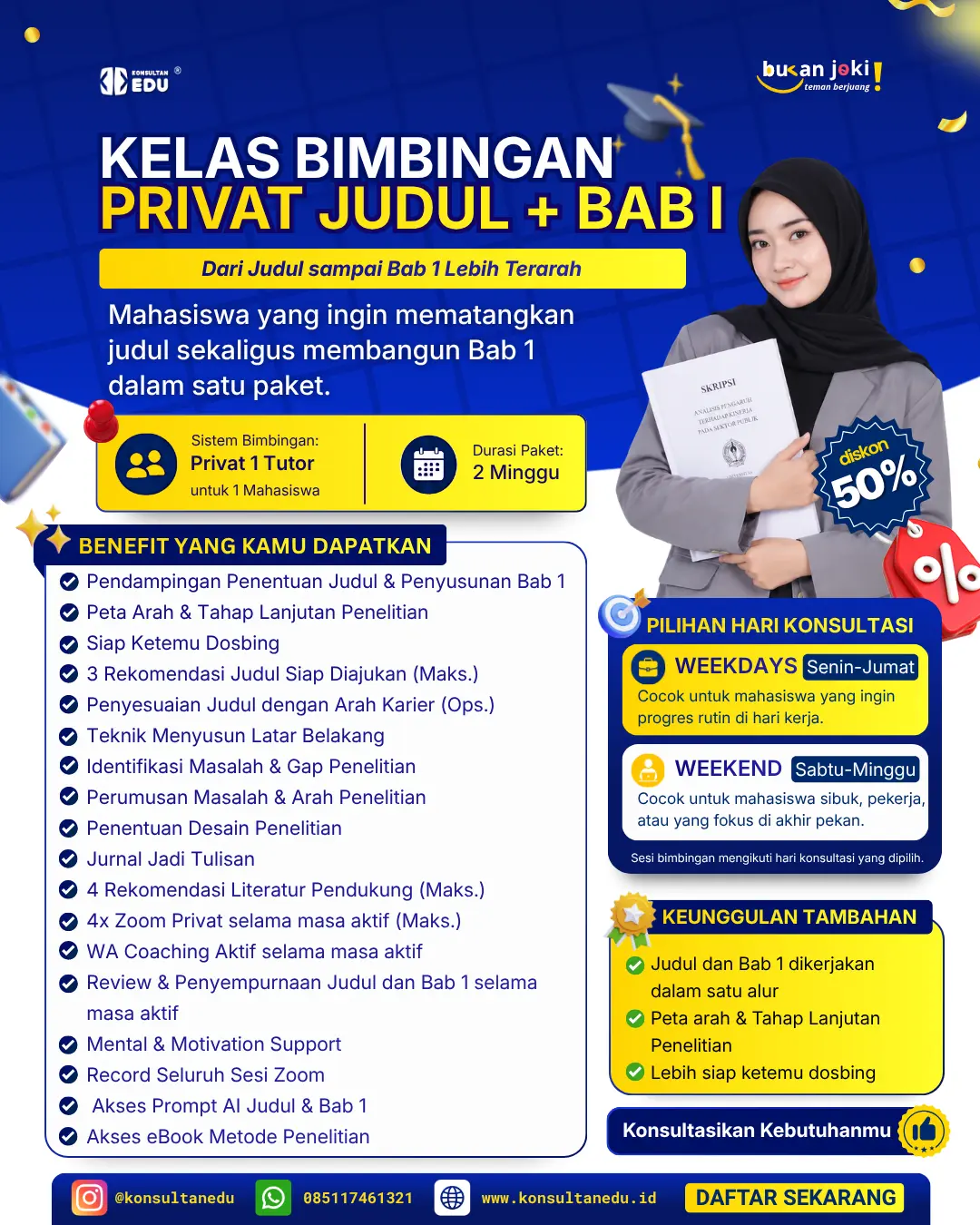 Promo Kelas Bimbingan Privat Judul + Bab I