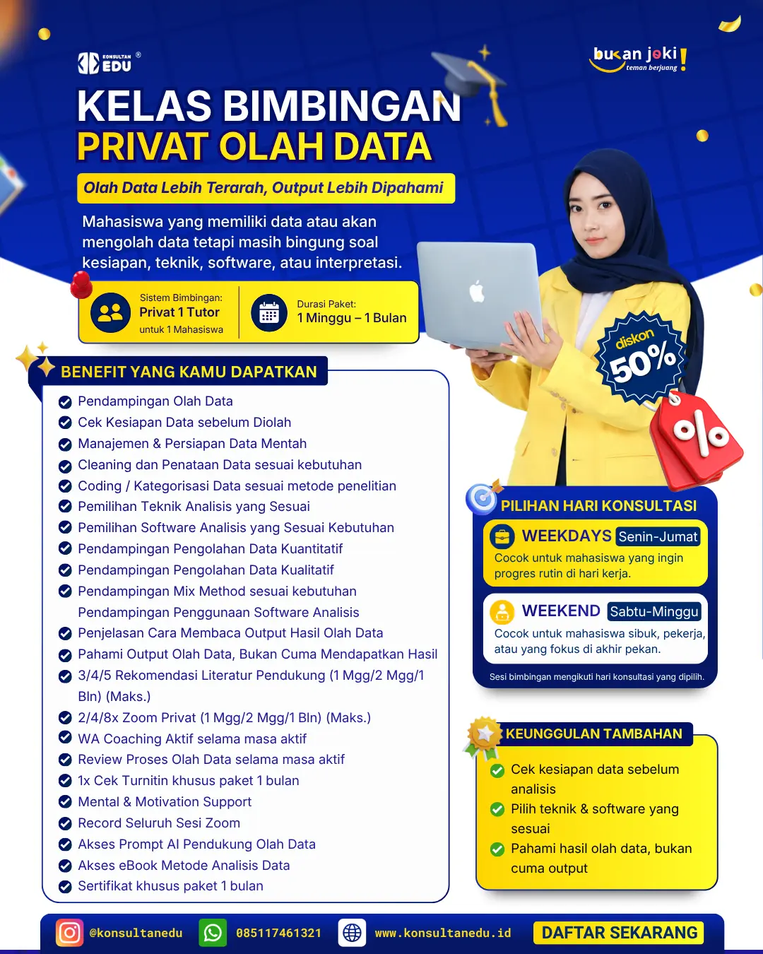 Promo Kelas Bimbingan Privat Olah Data