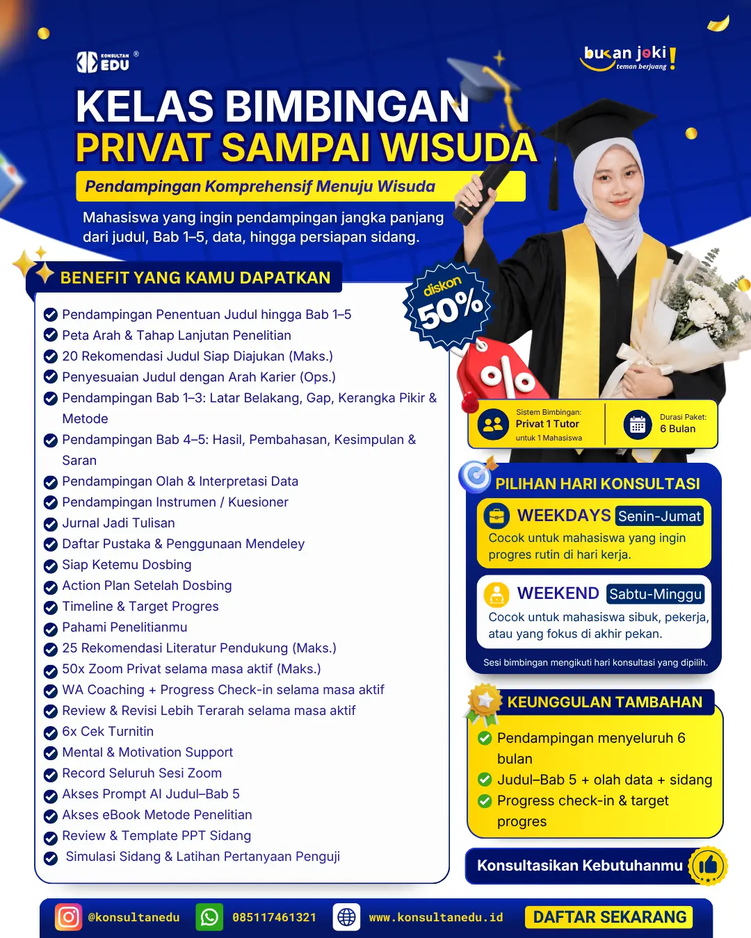 Promo Kelas Bimbingan Privat Sampai Wisuda