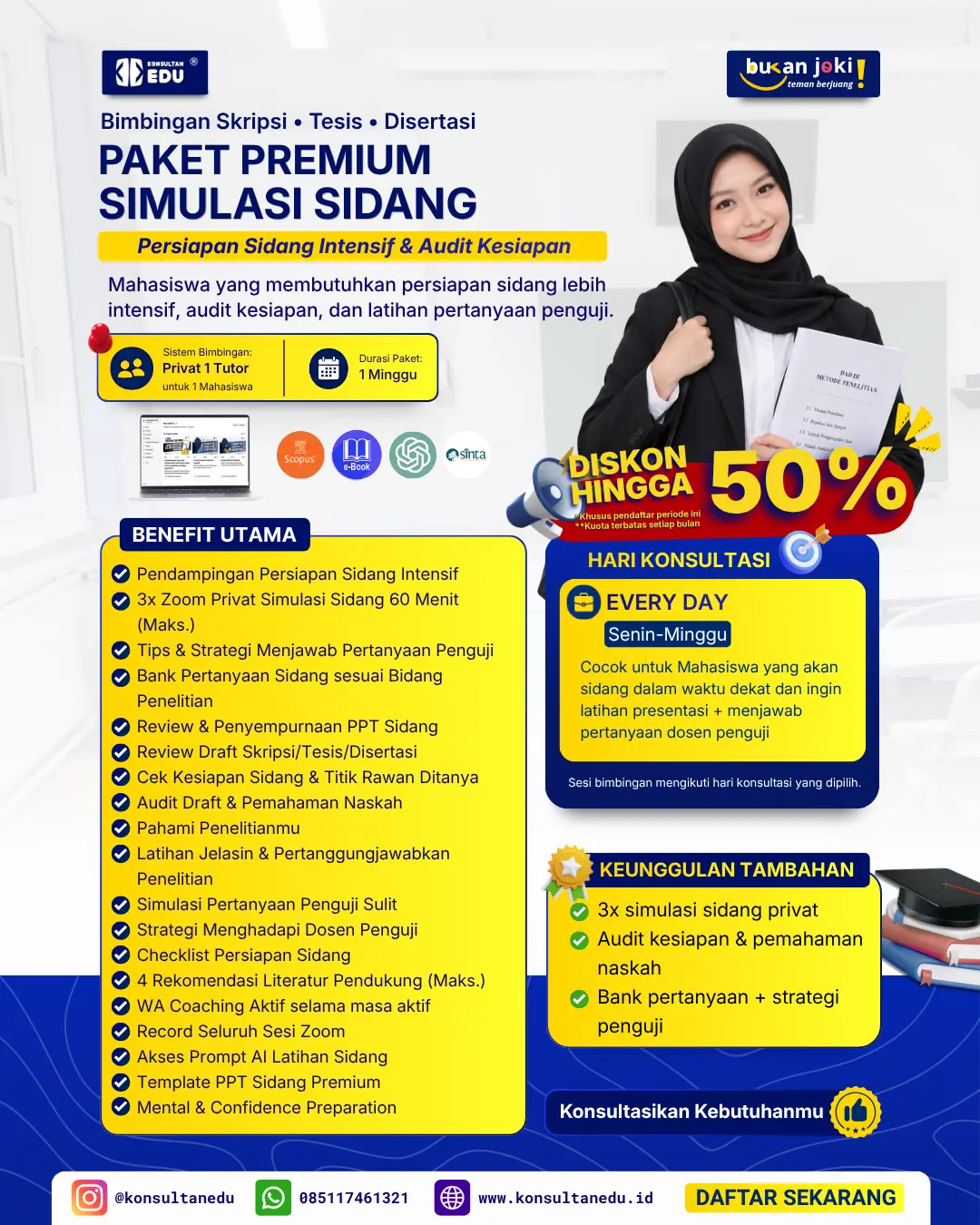 Promo Kelas Everyday Premium Simulasi Sidang (1 Minggu)