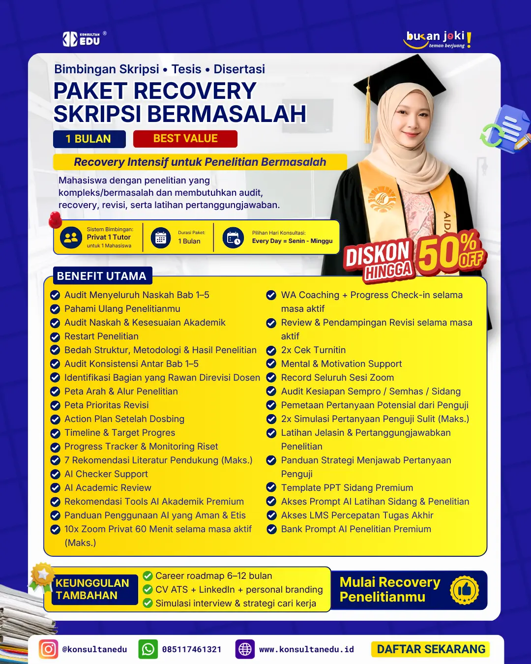 Promo Kelas Recovery Skripsi Bermasalah (1 Bulan)