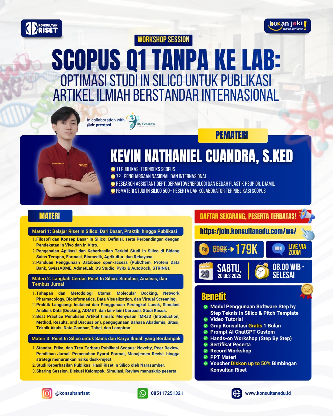 Scopus Q1 Tanpa Ke Lab: Optimasi Studi In Silico untuk Publikasi Artikel Ilmiah Berstandar Internasional